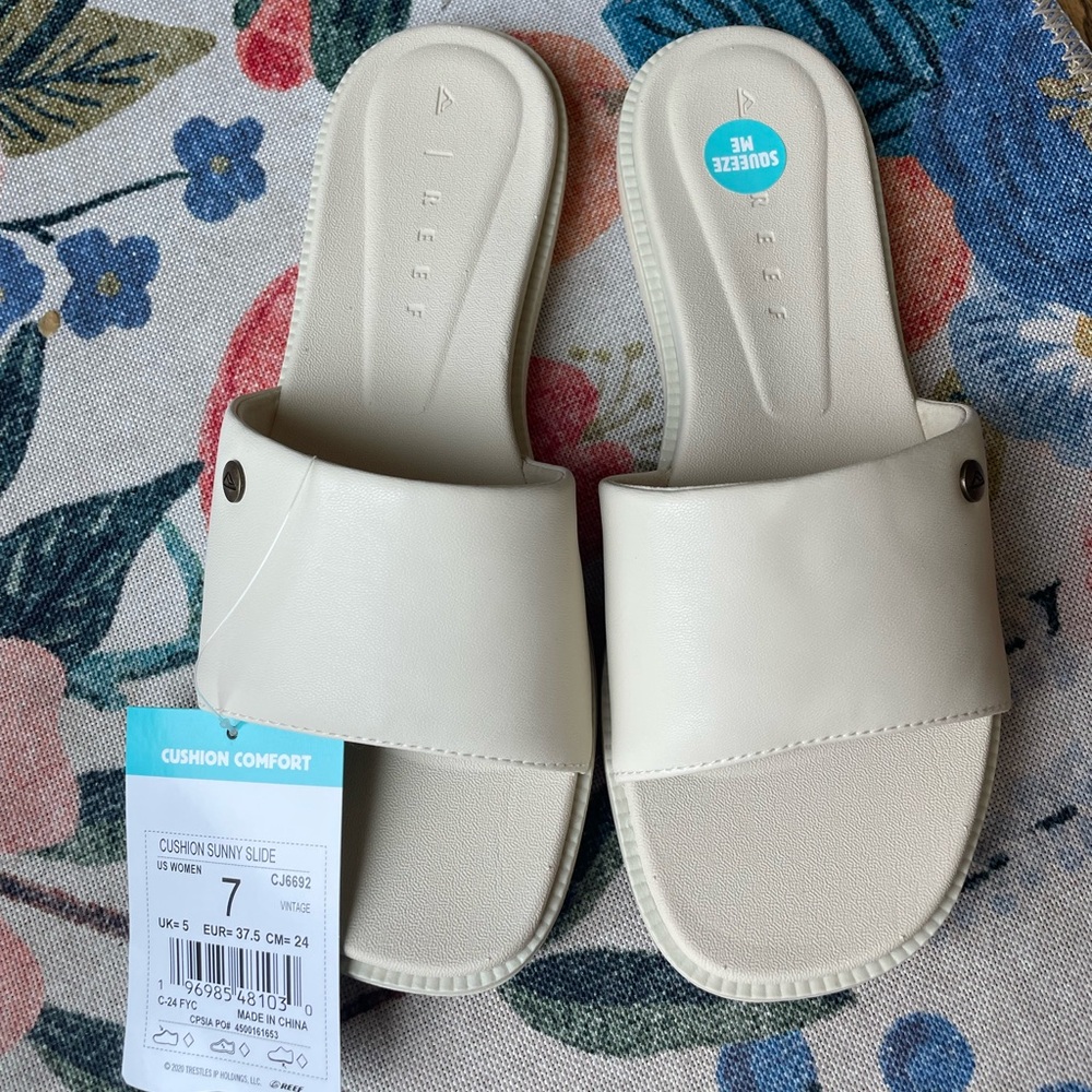 Reef Women's Slide Sandals - Sunny Arrianah - Size 7